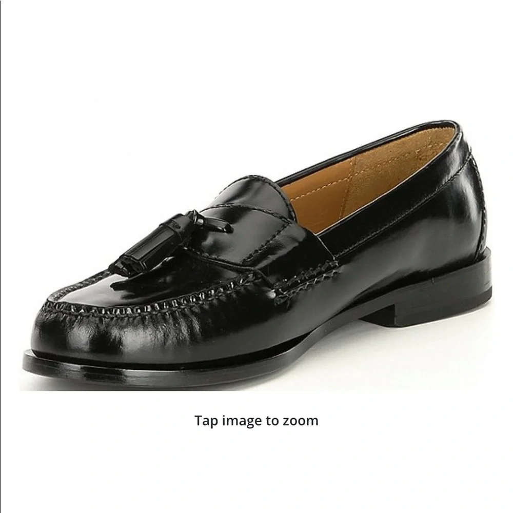 COLE HAAN Pinch Tassel Mens Loafers Size 10 D Black $135